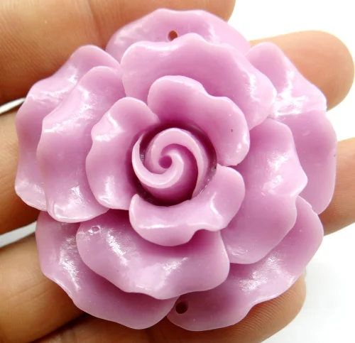 natural Chinese Organic Cinnabar Quartz crystal carve of flower charm Pendant for diy Jewelry making Necklace Accessories  A8