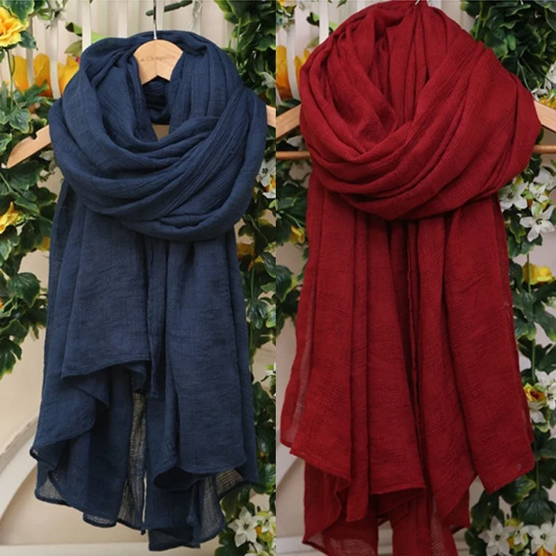 solid colour scarfs for ladies big size 150*190 woman hijab turban for women