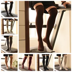 1 Pair Men Male Thick Warm High Long Stockings Cotton Over Knee Thigh-High Sports Winter Ventilation Soft YLM8033