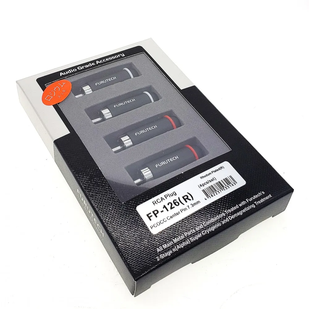 FURUTECH FP-126(G) RCA Connector plug Rhodium/Gold Plated FP-126 (R) PCOCC central pin  hifi hi-end Original box  Made in Japan