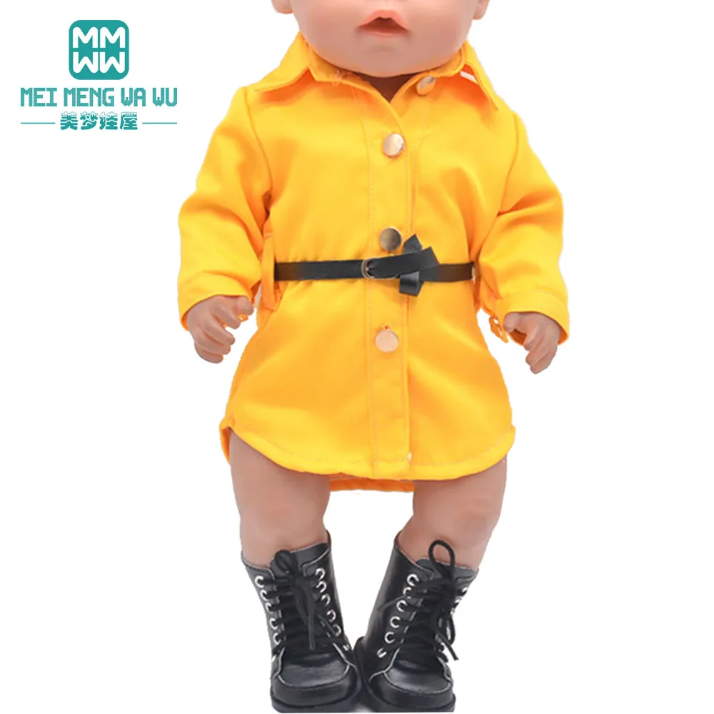 40cm New Born Doll Clothes cotton trench coat jumpsuit suit