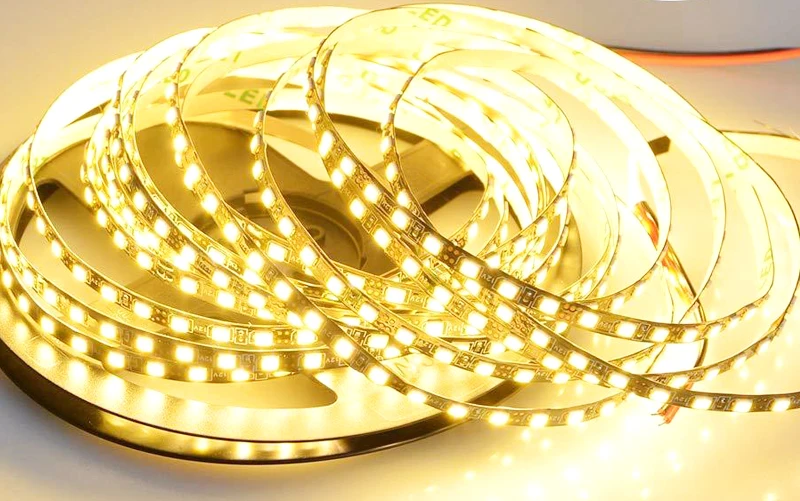Waterproof 12V LED Strip Light 60 LED/m Warm White Flexible LED Strip Light 1m 2m 3m 4m 5m Replacement for 5050 RGB Black PCB