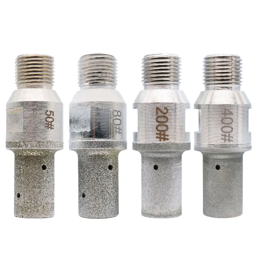 Imagem -03 - Galvanizado Diamante Dedo Roteador Bit Fresa Cnc para Pedra Buraco de Vidro Borda de Perfuração Moagem Rosca de Gás 50400