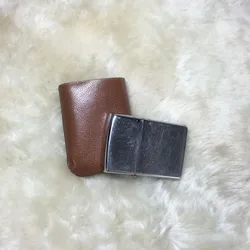 Handmade Sheepskin Leather Protective Sleeve, Buckle Lighter Cover, Zorro Zippo Lighter Cover