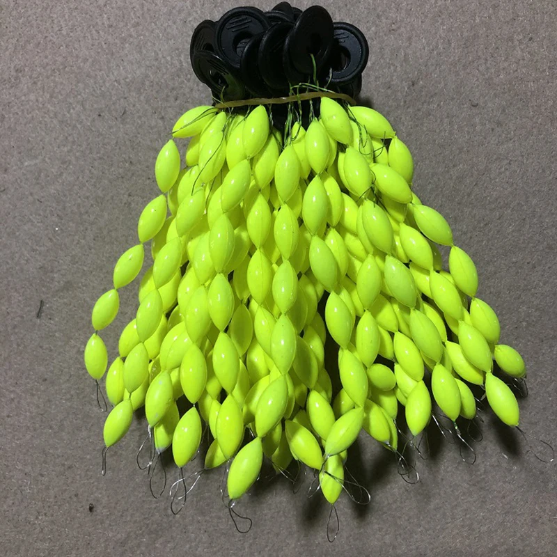 5 set/lot Mini Seven Star Fishing Float Bobber Beans Rig Making Floating Beans Oval Red/Yellow Beads Carp Fishing  J446