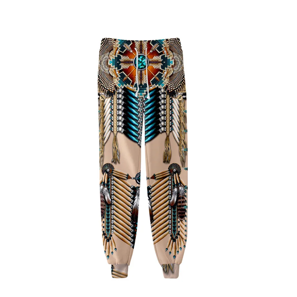 Pantalones indios americanos Harajuku Cosplay Joggers pantalones hombres/mujeres ropa ropa de calle Hip hop Pantalon Homme pantalones de chándal