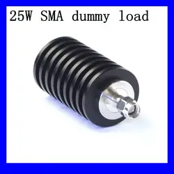 25W SMA Male Plug RF Coaxial Termination Dummy Load 3GHz/4GHZ/6GHZ 50ohm Nickel Plated Cap Connectors Accessories