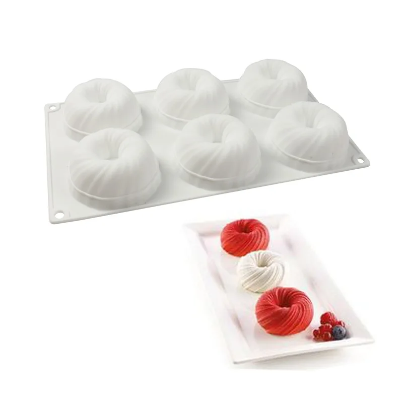Donuts cooking tools fondant baking DIY Cake Sugar Polymer Clay Resin Silicone Craft Tray candy mold