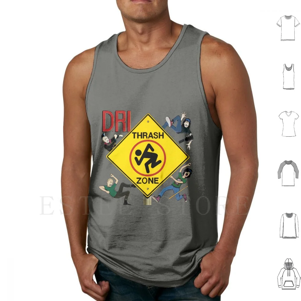 Couch Slouch Tank Tops Vest Cotton D R I Tendencies Dri Dirty Nuclear Corrosion Suicidal Discharge Assault Rotten Band Of