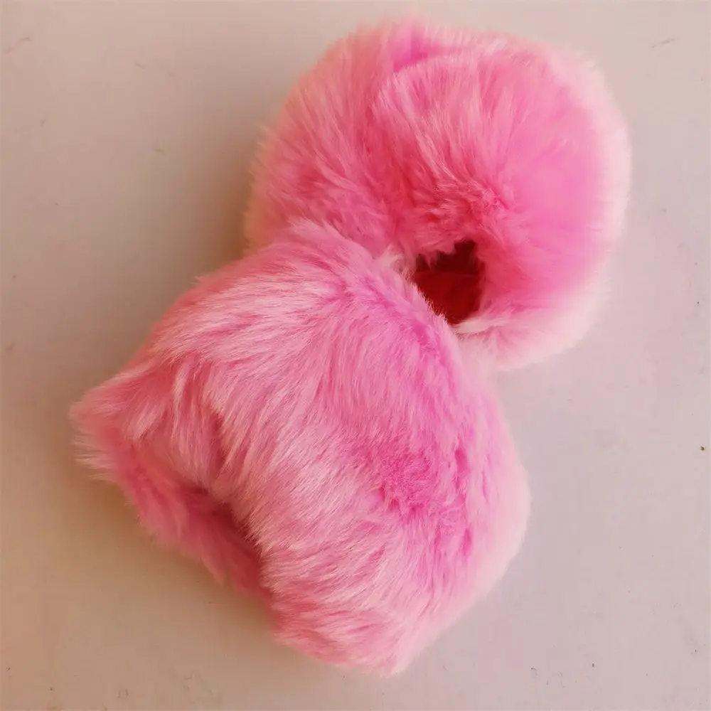 Faux Fur Wrist Cuffs Oversleeve Wrist for Wool Coat & Jackets Arm Warmer Furry Wristbands