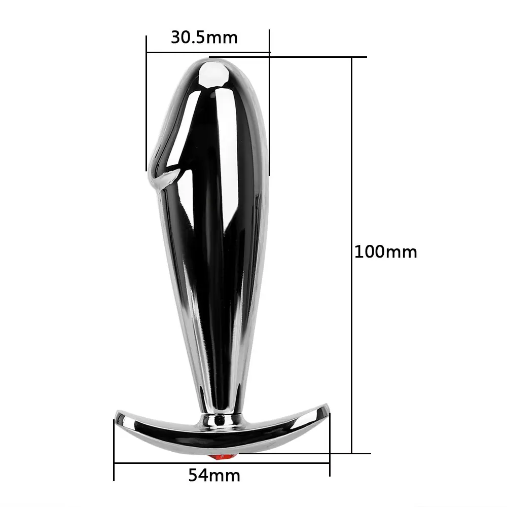 WAKEWAY Anal plug sex toy mini metal stainless steel smooth steel butt small tail female/male dildo personal products