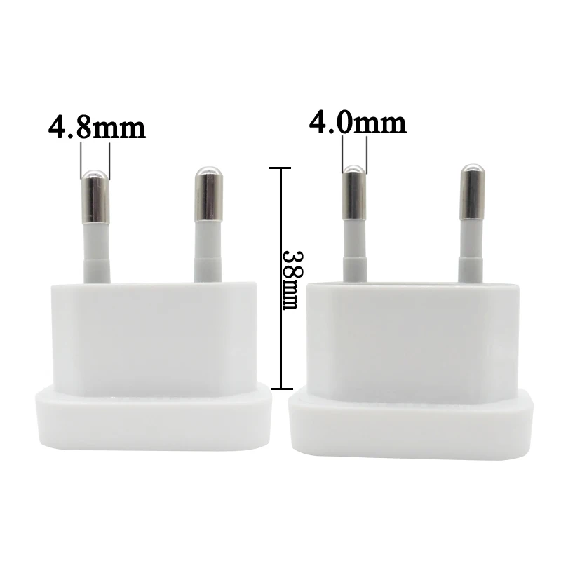4,0/4,8 мм США ЕС Подключите адаптер питания переменного тока адаптер для путешествий на мобильный телефон стены зарядки Мощность С EU на US адаптер us to eu переходник для розетки adaptador enchufe americano a europeo