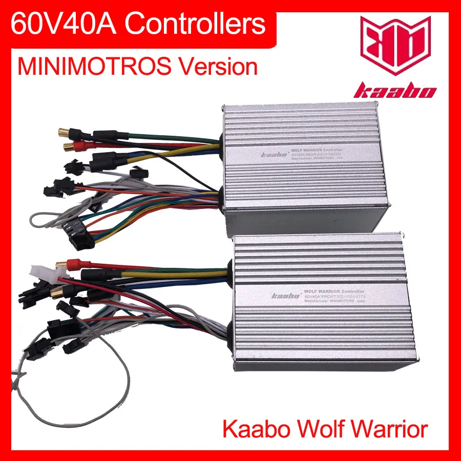 Controlador de patinete elétrico ww 60v 40a, minimotores versão de alto tipo 60v40a para kaab wolf warrior 11, peças para scooter