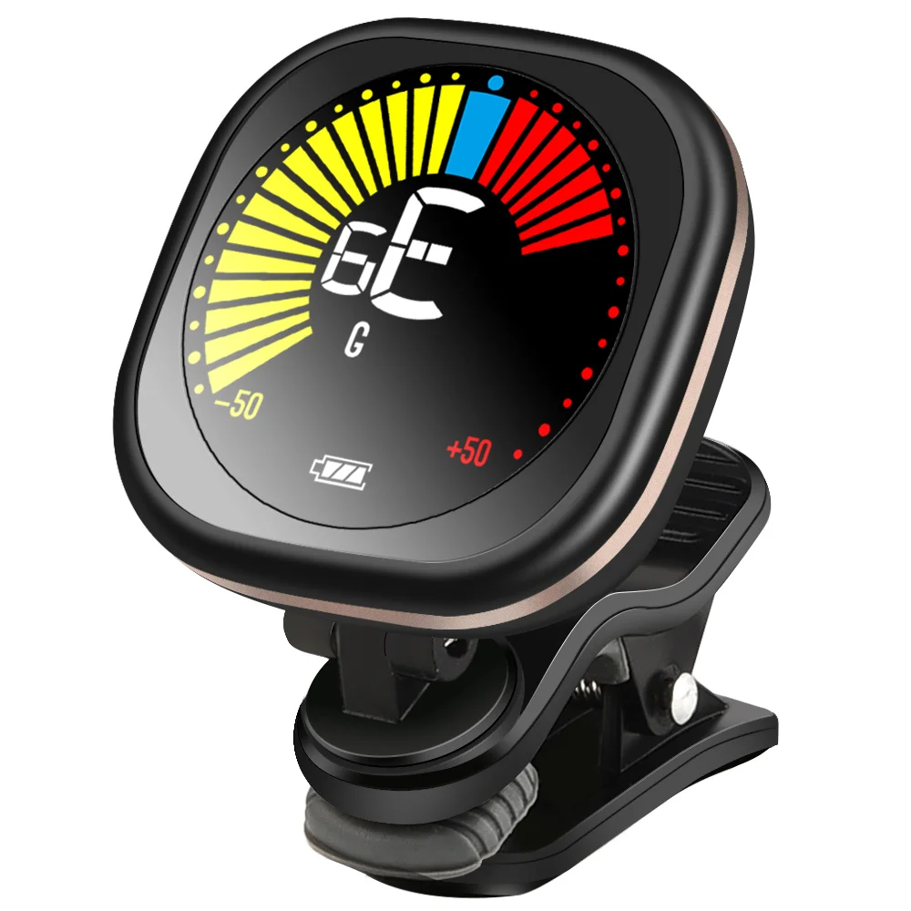LEKATO-Portátil Clip On Guitar Tuner, Display LED Tuning para Instrumento Musical, WST-6800