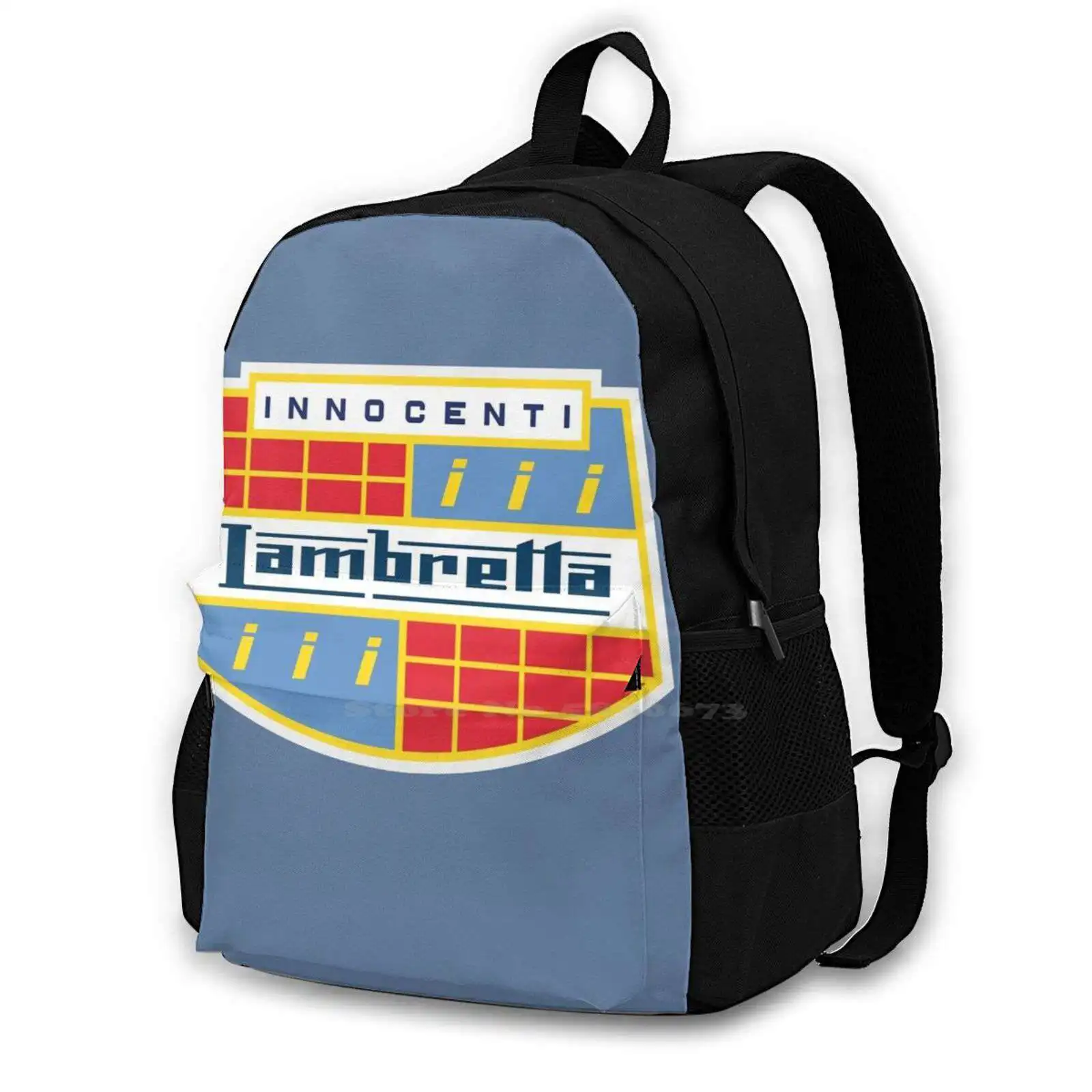 Lambretta Araldo 3d Print Design Backpack Casual Bag Advertising Scooter Oi Music Lambretta Mod Pontedera