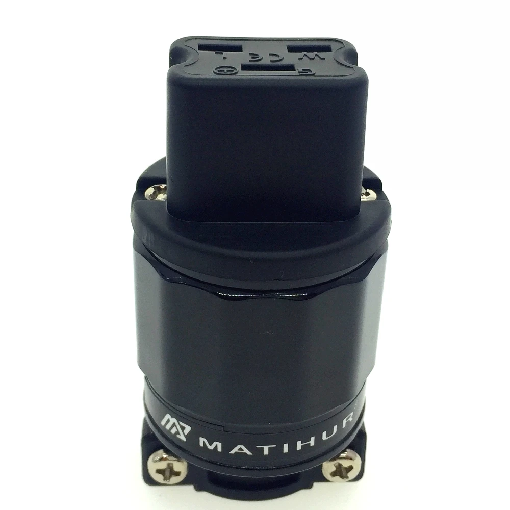 MATIHUR FI-31 Red copper 24k Gold Plated 20A C19 IEC Connector AudioPhile HIFI