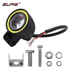 EURS LED Motorcycle Headlight Angel Eye 1800LM moto spotlight LED Driving Fog Spot Head Light Auxiliary Led Motorbike Spotlights