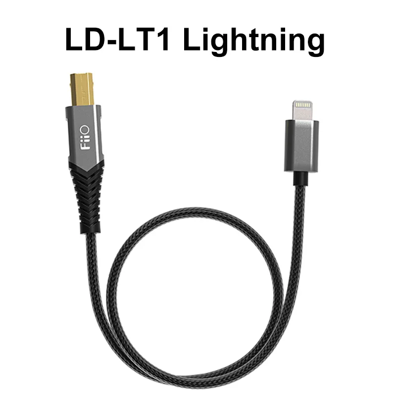 FiiO Ld-tc1/LD-LT1สแควร์พอร์ต USB TYPE-B Android Type-C หรือสำหรับอะแดปเตอร์ Apple Lightning TYPE C B LD สาย