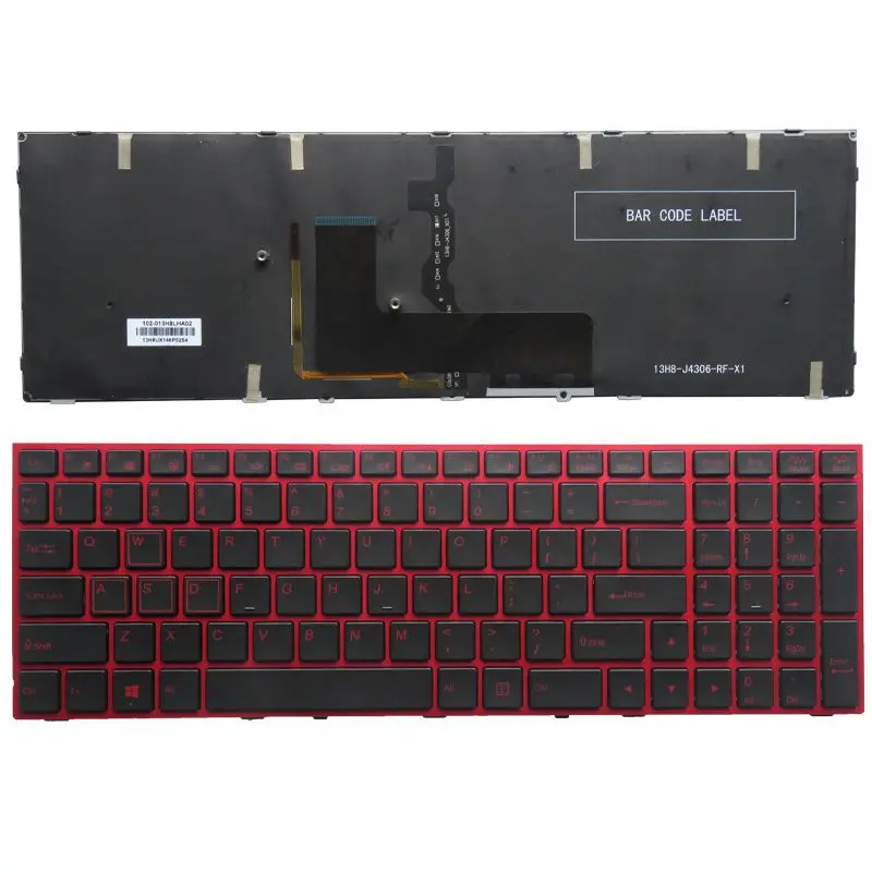 Imagem -02 - Teclado para Laptop Clevo com Iluminação Eua Novo P651se P655 P671 P655se P671sg P650 P801 P650sa P650se P651sg