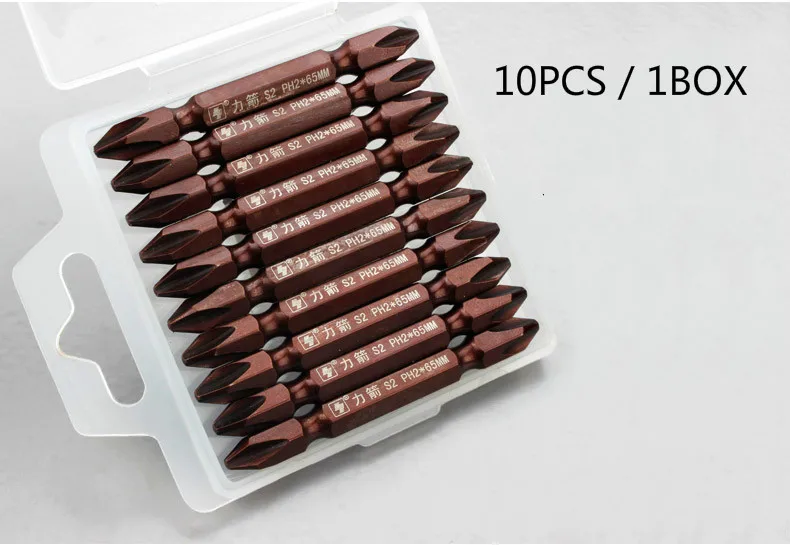 S2 Alloy Steel 65MM Batch Double Head Cross Strong Magnetic Double-Knuckle Electric Screwdriver Bit Magnetizing Screwdriver bit