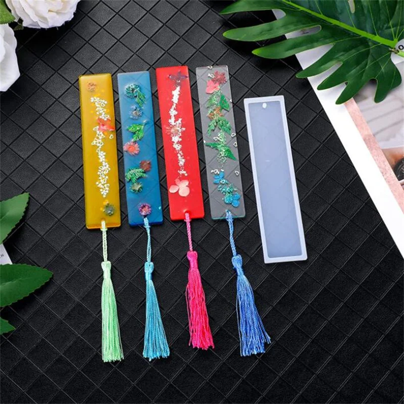 Pendant Bookmark Epoxy Resin Silicone Mold Tassel Set for DIY Keychain Jewellery Handmade Craft Making Supplies Kit Accessories