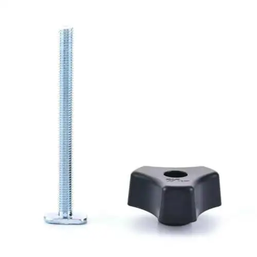 Metal Quick Acting Hold Down Clamp Set for T-Slot T-Track Woodworking Tool Accessories T Screw Plastic Knob Nut M8 T-Slider Bolt