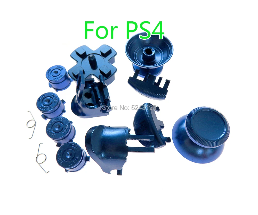 1 مجموعة JDS-040 4.0 مخصص المعادن Thumbsticks التناظرية رصاصة زر الكروم D-pad لسوني PS4 برو تحكم JDS 040 JDS-040