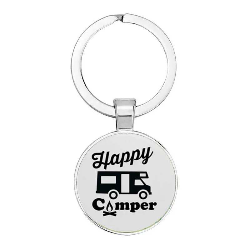 Neue Nette Camper Wagon Keychain, ICH Liebe Camping Keychain, Anhänger Wegweiser Keychain, Urlaub Reise Memorial Geschenk – Detail 3