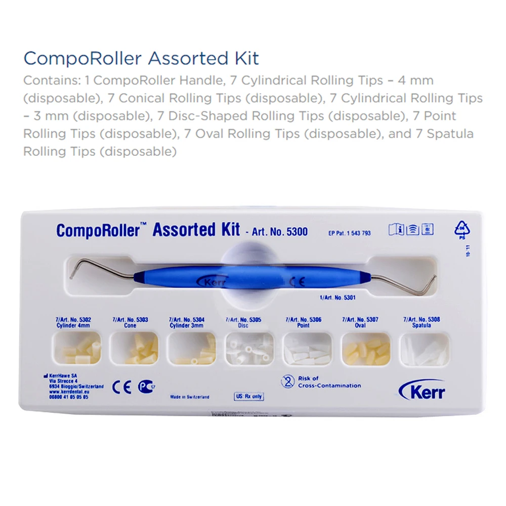 Dental Supplies Kerr Comporoller Assorted Kit Compo roller Dentist Tools For Shaping Teeth Set Resin Spatula Composite Modeling