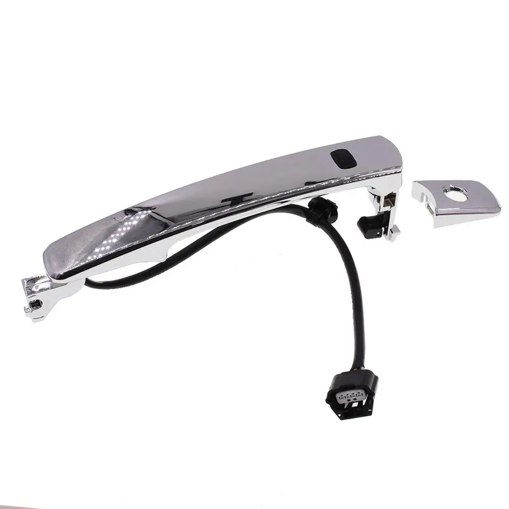 

EIDRAN Outside Door Handle Smart Entry Front Left Chrome For Nissan Rogue 2010 2011 2012 2013