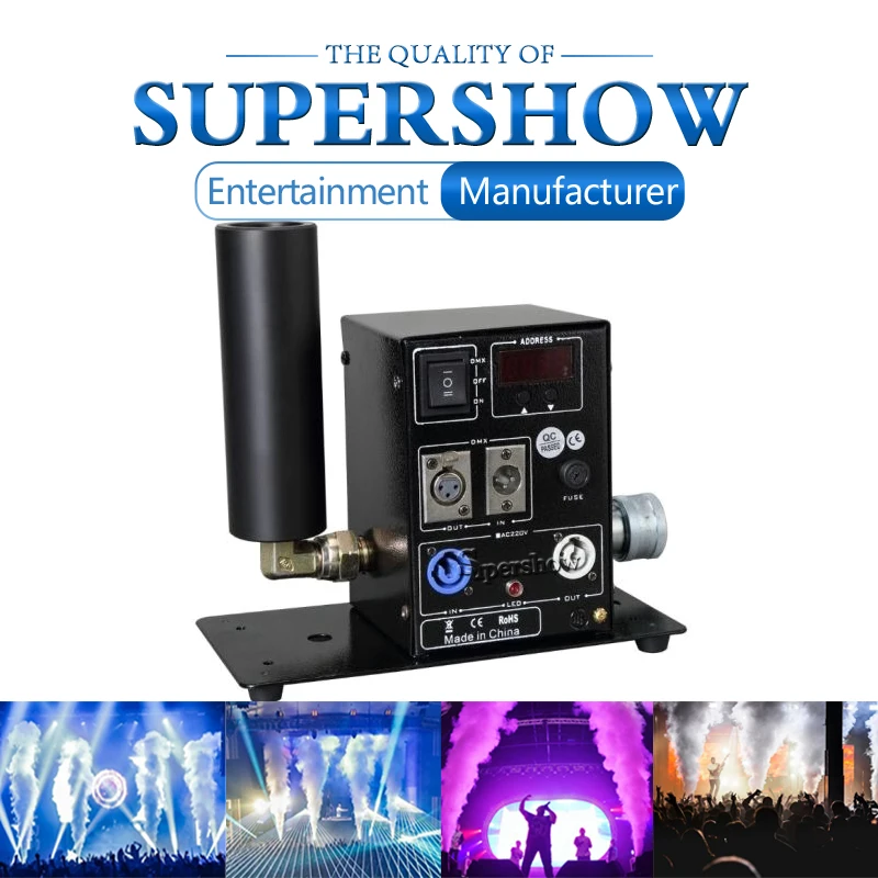 

DJ Night Club Bar Event Stage Effect DMX512 Digital CO2 Jet Machine Cyro Co2 Fog Smoke Machine Single Pipe Mini Co2 Jet Machine