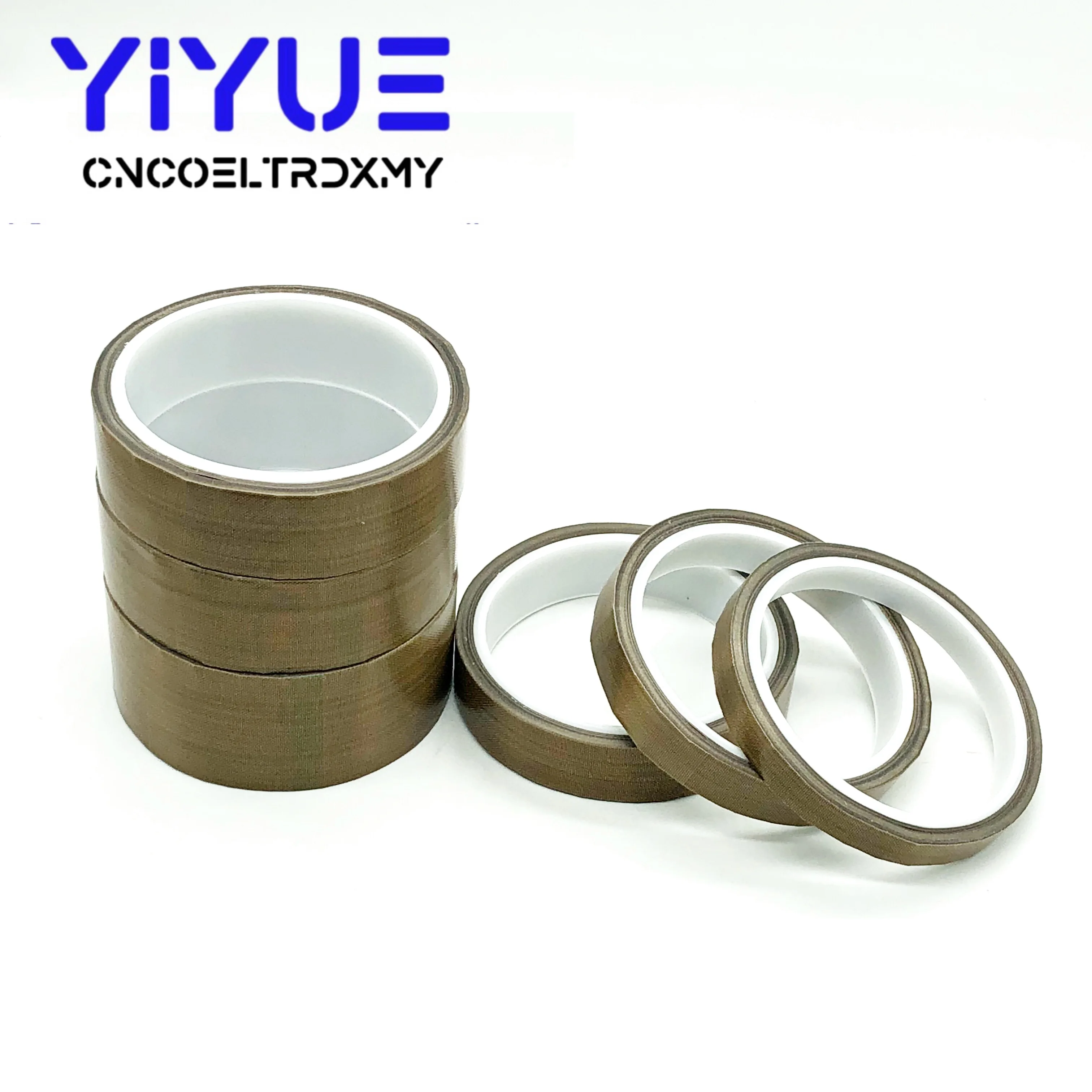 10M Width 10mm-40mm High Temperature Resistance Adhesive Tape Cloth Heat Insulation Sealing Machine 300 degree PTFE Tape