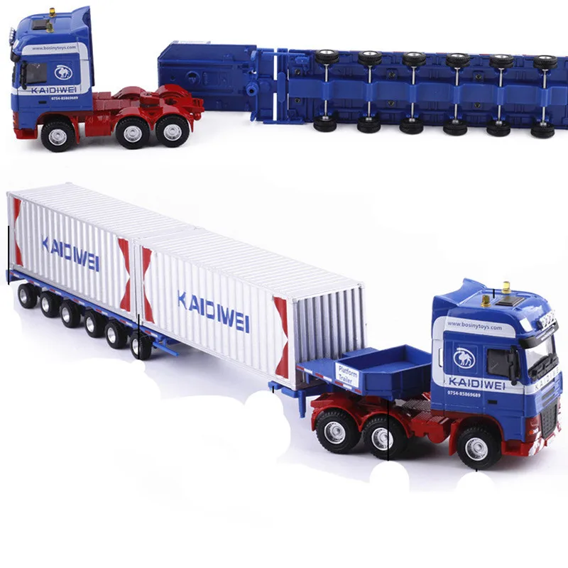 1:50 high-quality alloy Heavy transport vehicle car model,exquisite container transport vehicle toy,wholesale sales