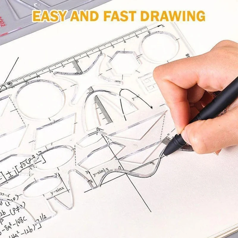 Bán Đa Năng Hình Học Thước Hình Học Vẽ Bản Mẫu Đo Thước Springhall Góc Và Vòng Tròn Máy Làm Vẽ