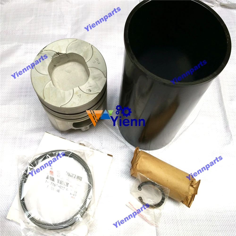 

For Isuzu E120 E120T Cylinder Liner Kit With Piston Ring 1-87810-247-1 1-11141-684-0 For Truck VPR290 E120 Engine Repair Parts