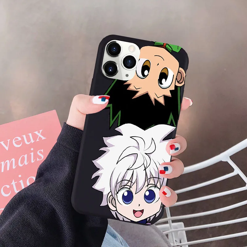 HUNTER x HUNTER HxH فون کیس برائے iPhone 12 11 Pro XS MAX X 7 SE20 X XR 8 Plus Gon Killua Anime Candy Silicone Soft Cover Coque