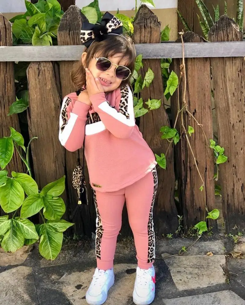 Novità 2021 primavera autunno abbigliamento per ragazze set di abbigliamento per pista abbigliamento per bambina vestito per bambini tuta con stampa