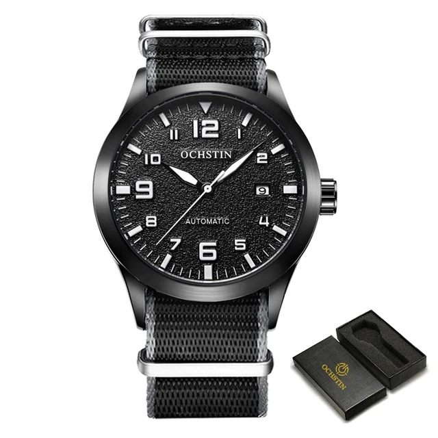 OCHSTIN Männer Automatische Mechanische Uhr Luxus Casual Kleid Militär Outdoor Sport Armee Herren Armbanduhren Wasserdichte Männliche Uhr 9