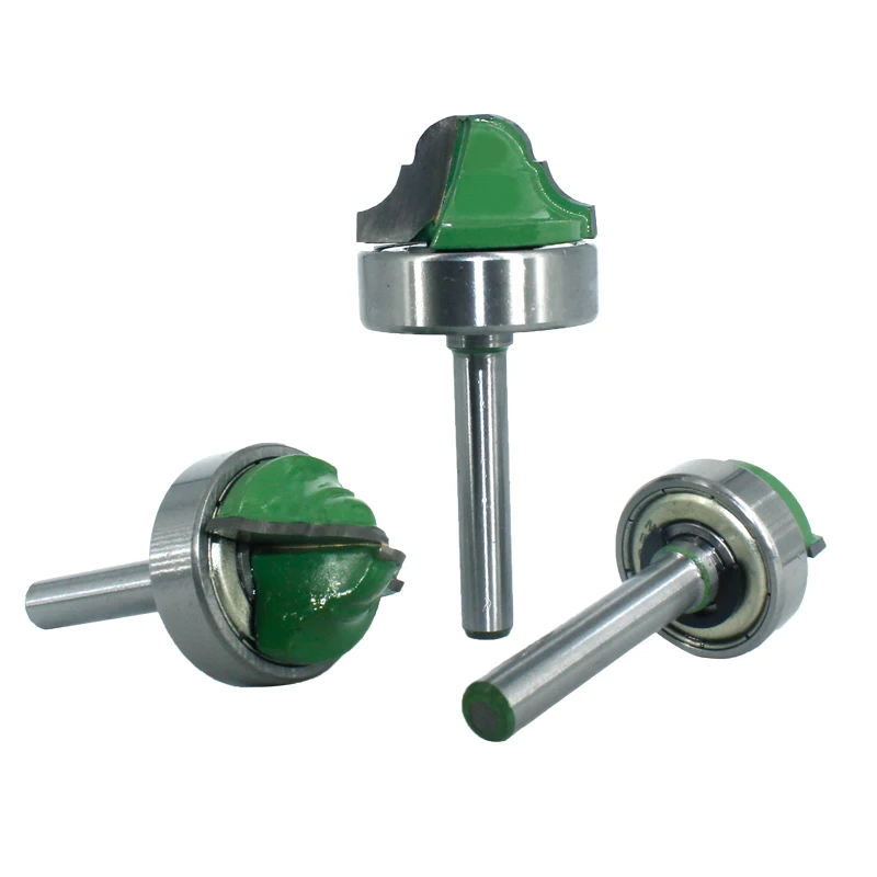 Imagem -02 - Roteador de Canto de Haste Dupla Romana 6.35 mm Peça com Rolamento de Linha de Madeira Faca de Fresa para Madeira Fresadora Mc01180
