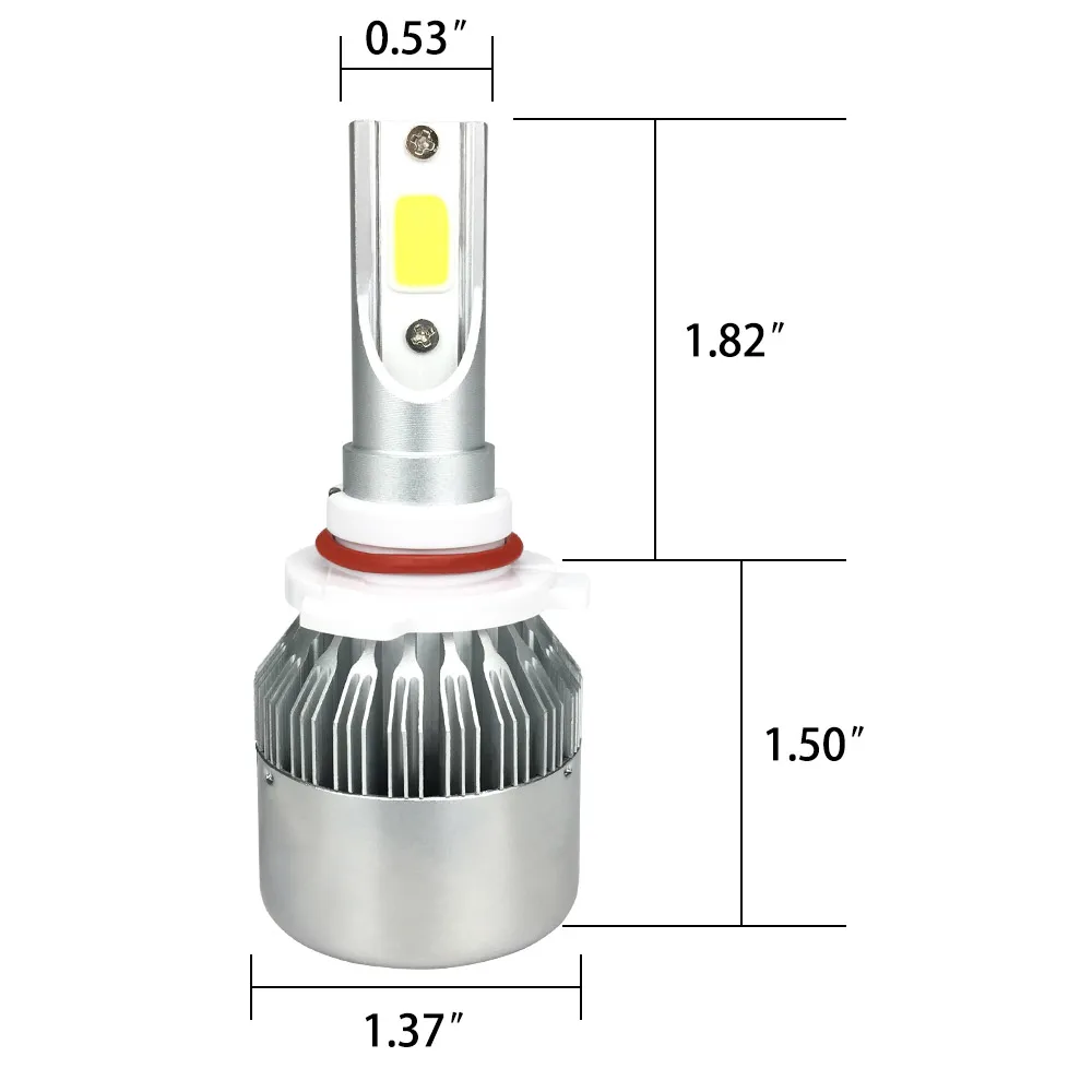 Zdatt H7 HB3 Led المصباح الكهربي للسيارات H4 توربو Canbus 12 فولت 72 واط عالية الطاقة مصباح 6000 كيلو 8000lm 9005 HB3 9006 HB4 H1 H4 H7led H11 #6