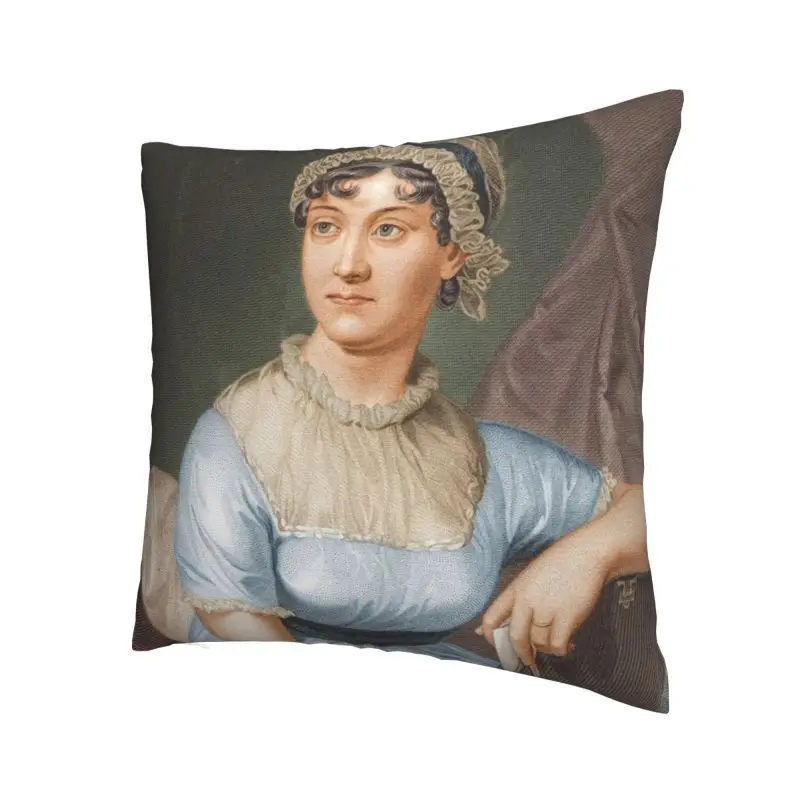 Jane Austen Cushion Cover Double Side 3D Print Pride and Prejudice Floor Pillow Case for Car Fashion Pillowcase Decoration