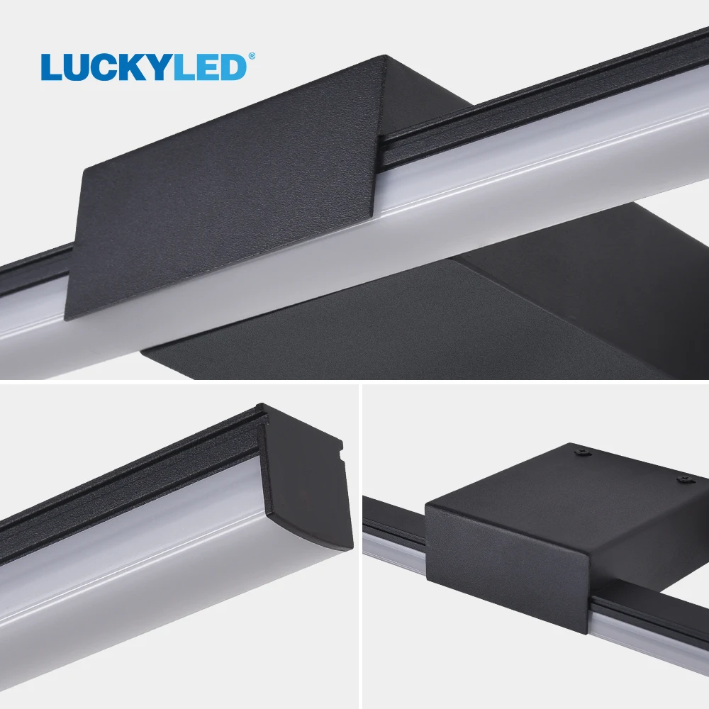 LUCKYLED-Luz Led moderna para baño, lámpara de pared AC85-265V de 8W y 12W, accesorios de iluminación para interiores
