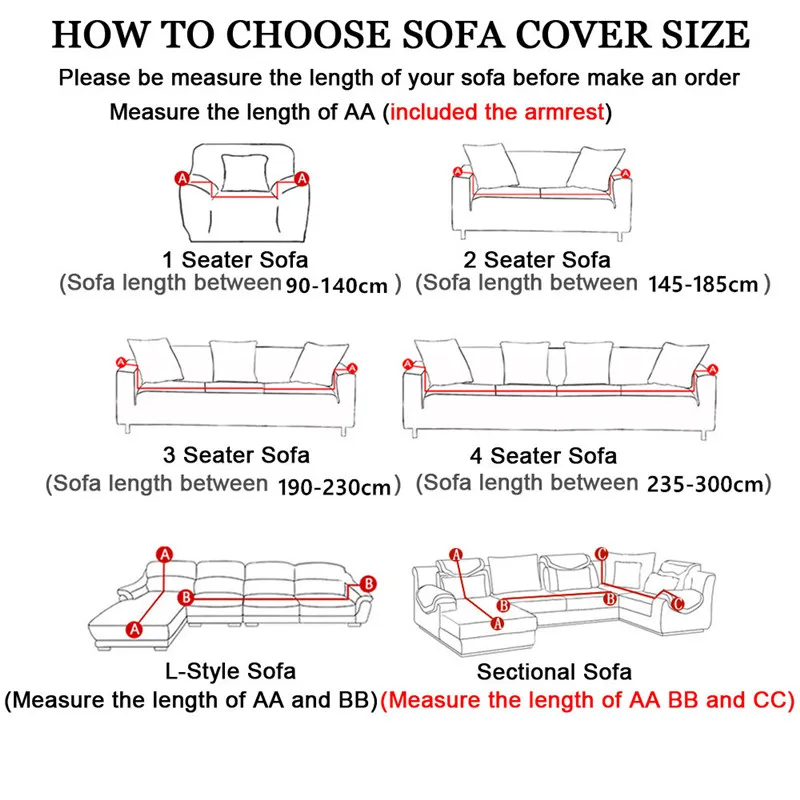 High Quality Velvet Plush Sofa Cover for Living Room Sectional Couch Cover Elastic Case Sofa Slipcover Stretch 1/2/3/4 Seater