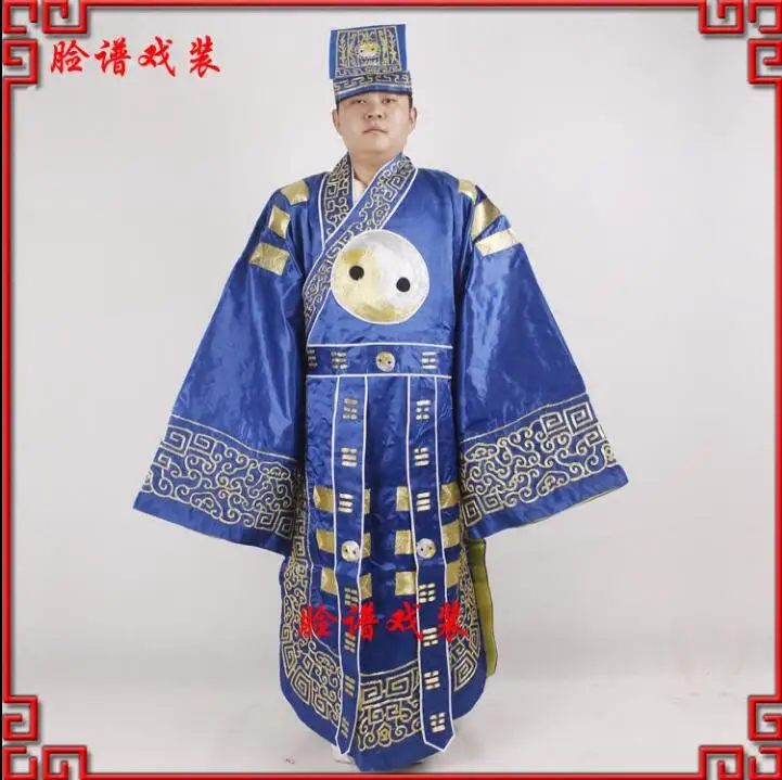 Chinese Peking Opera Zhuge Liang Clothing Gossip With Hat Fan Three Kingdoms Traditional