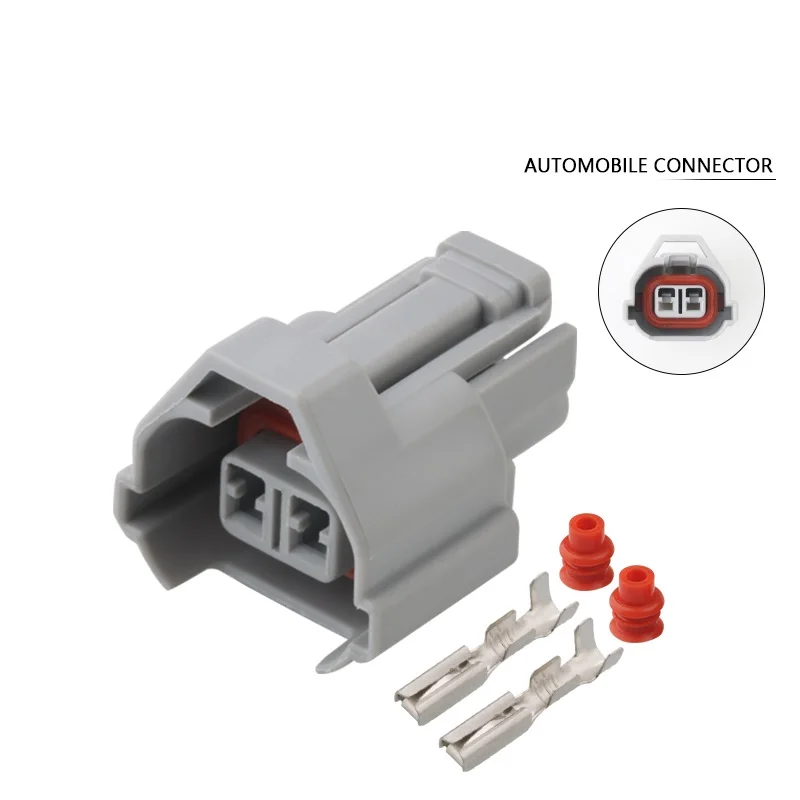 100 Sets  2Pin Way Female Connector Jacket Auto Plug Socket Connector For Nissan DJ7024YC-2-21