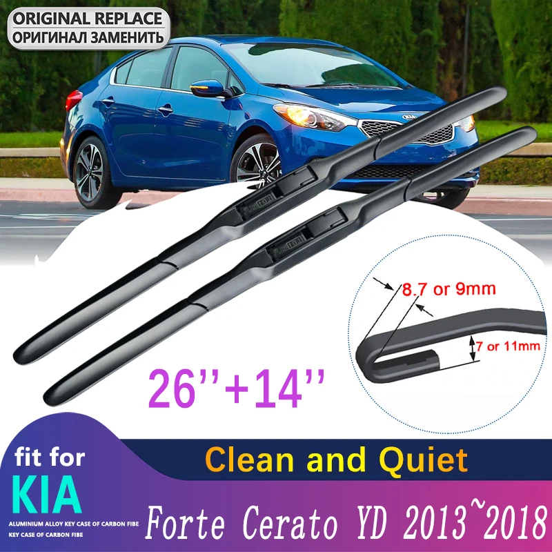 

for KIA Forte Cerato YD 2013~2018 K3 2014 2015 2016 Front Windscreen Windshield Wipers Blades Car Wiper Blade Car Accessories