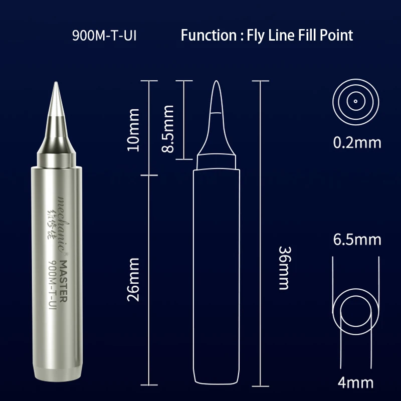 MECHANIC 900M-T Lead-Free Soldering Iron Tip Short Head Fast Heating Welding Tips for Motherboard Repair Tools