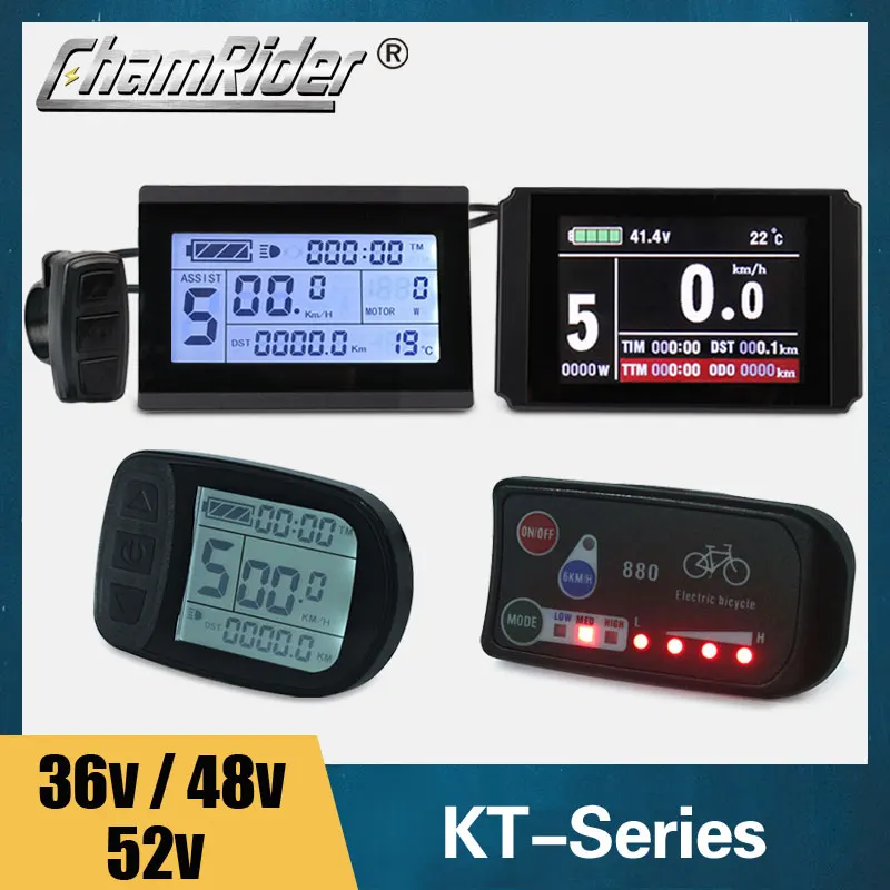 24V 36V 48V 60V 72V wyświetlacz inteligentny KT LCD elektryczny kontroler części rowerowych rowerów