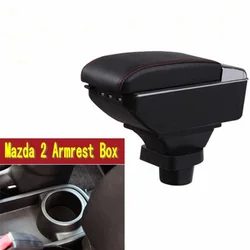 Storage Box Center Centre Console Cup Holder Dual Layer armrest box For Mazda 2 Demio 2002-2013 2008 2009 2010 2011 2012