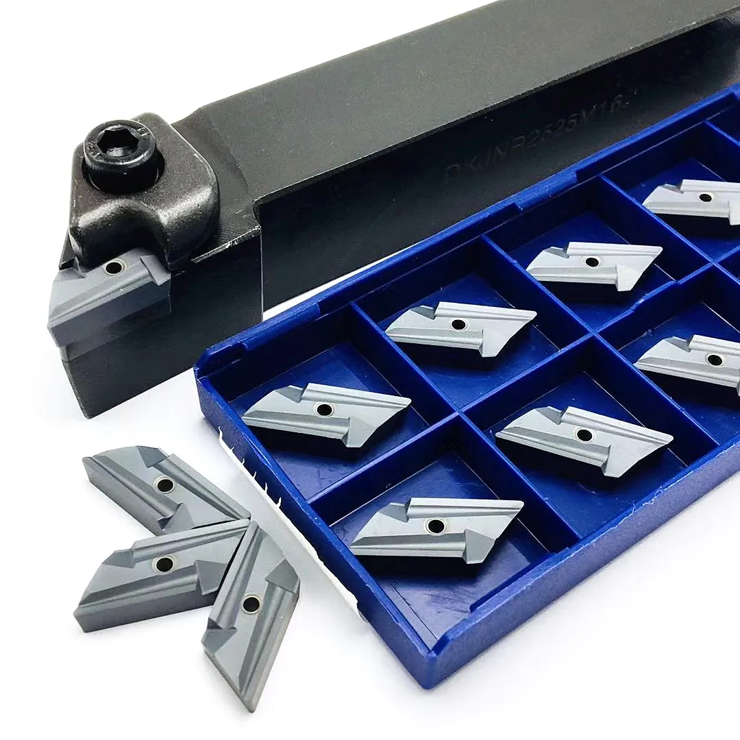 Tool holder DKJNR2020K16 DKJNR2525M16 high-quality outer tool holder 10PCS knux1604R carbide blade lathe tool set